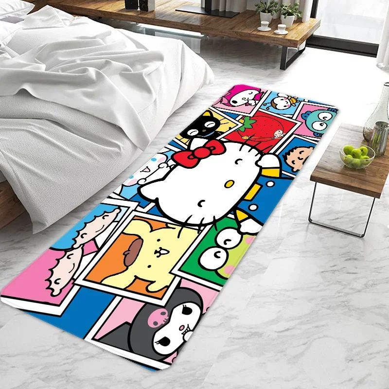 Cute Hello Kitty Hot Door Mat Entrance Doormat Non-slip Washable Kitchen Carpet Living Room Hallway Rugs Door Mats Bathroom B #