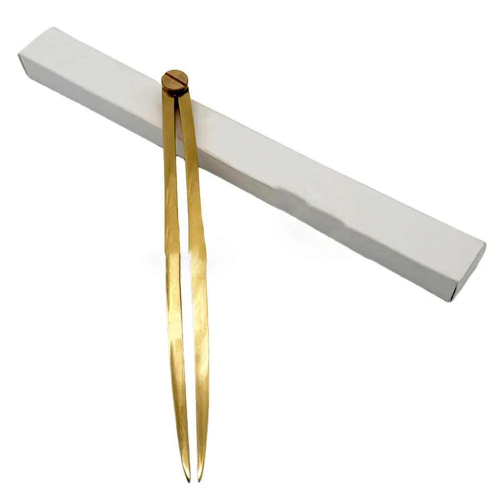 1 Pc Brass Marine Splitting Tool Straight Chart Divider AEF2-168mm One-Hand Divider For Architecture Or Engineering Students