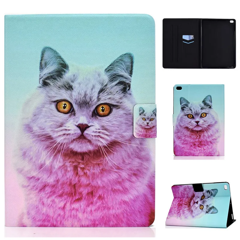 Coque For iPad 6th Generation Case Animal Painted Leather Tablet Funda For iPad 9.7 Case 2018 2017 Cover For iPad 6 5 Air 2 Case