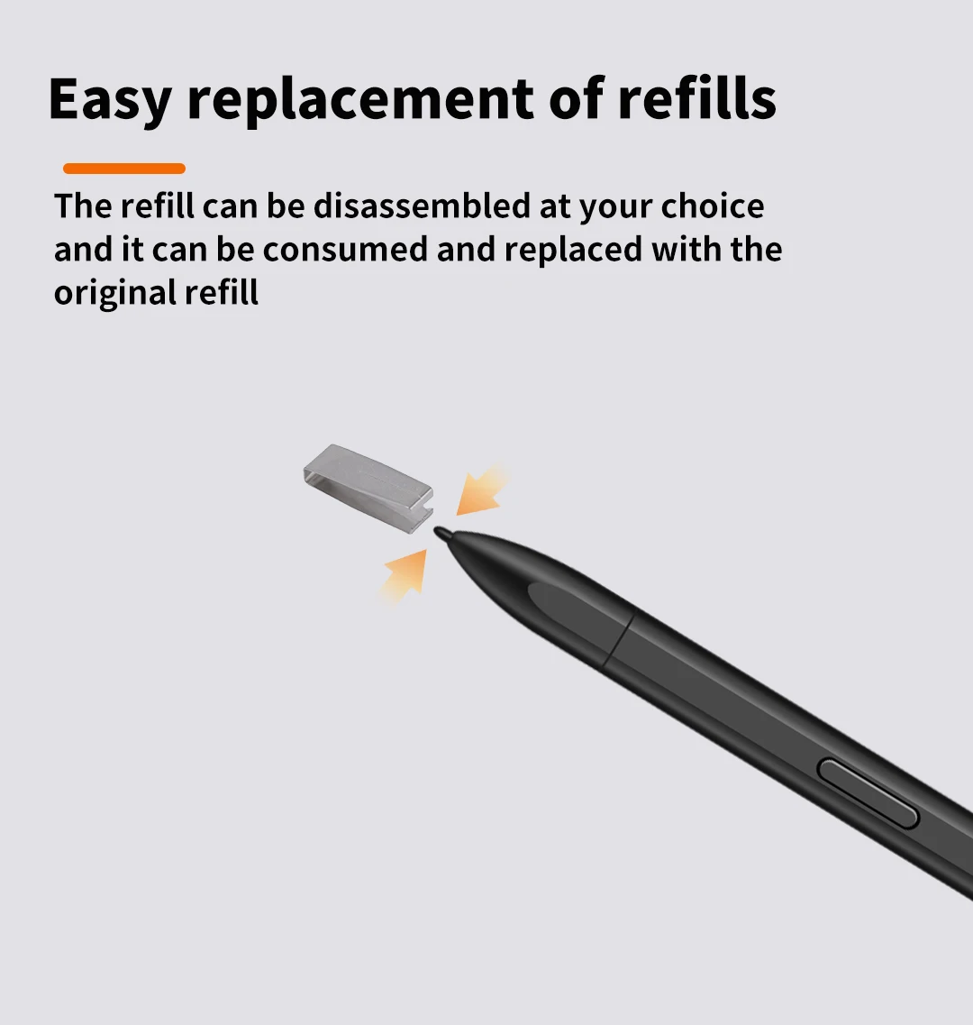 EMR Stylus Pen 4096 Pressure Sensitivity and Palm Rejection High Precision Digital Pen Compatible with Remarkable 2 Tablet