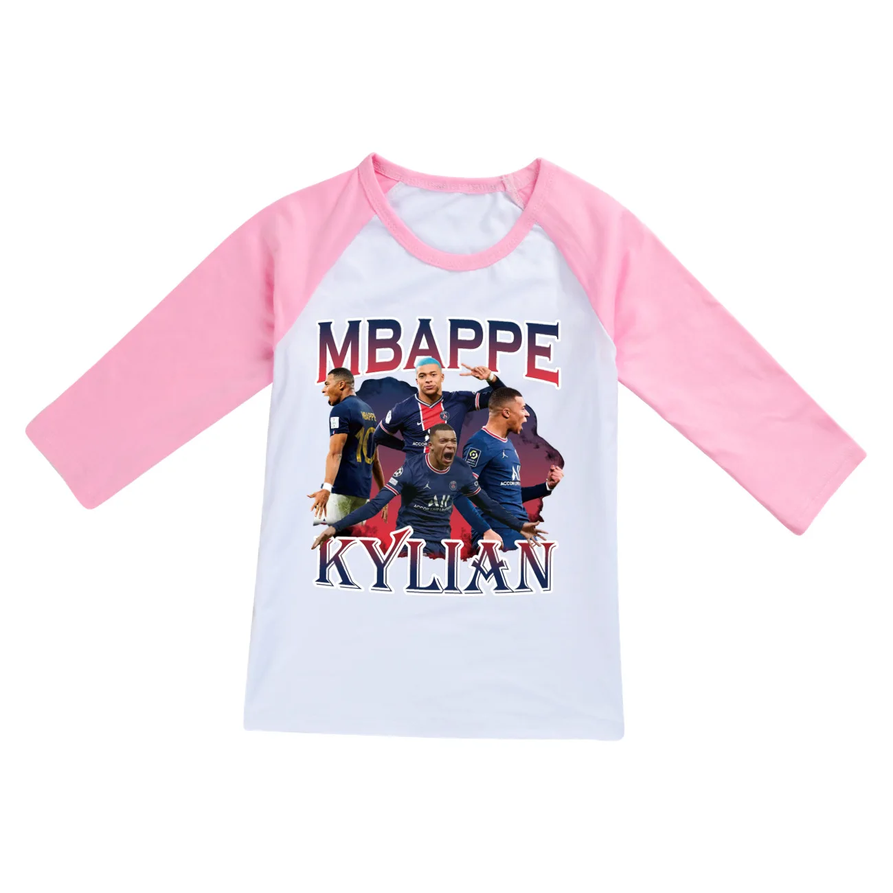 Spring Autumn T Shirt Kylian mbappe T-shirt Boys Girls Baby Kids Clothes Cotton Long Sleeve Top sportswear Children's Clothing