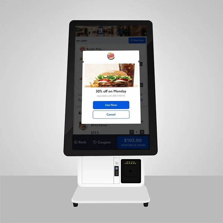 Top Counter 21.5 Inch Touch Screen Kiosk Self Payment Machine