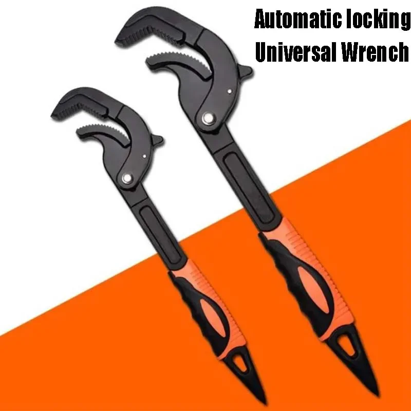 

Universal Wrench Multifunction Adjustable Self-locking Ratchet High-carbon Steel Open-end Spanner Manual Repair Hardware Tools