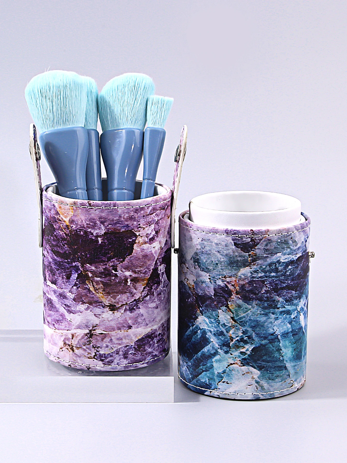 Make-up Kwasten Houder Doos Draagbare Reizen PU Lege Container Opslag Cosmetica Borstel Pen Borstels Organizer Make-up Gereedschap