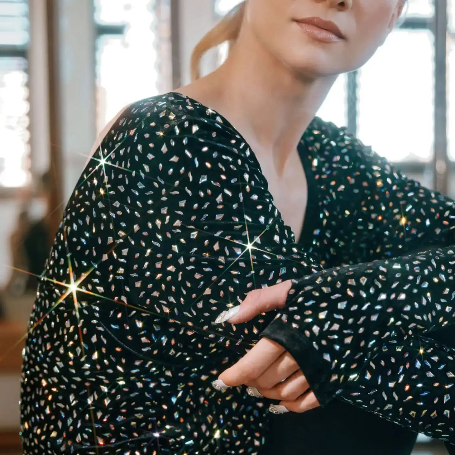 الجملة K9 أوراق زجاجية خياطة على أحجار الراين كريستال بريق ديامانتي أحجار الخياطة DIY بها بنفسك فستان الزفاف الملابس الحرف الفنون #6