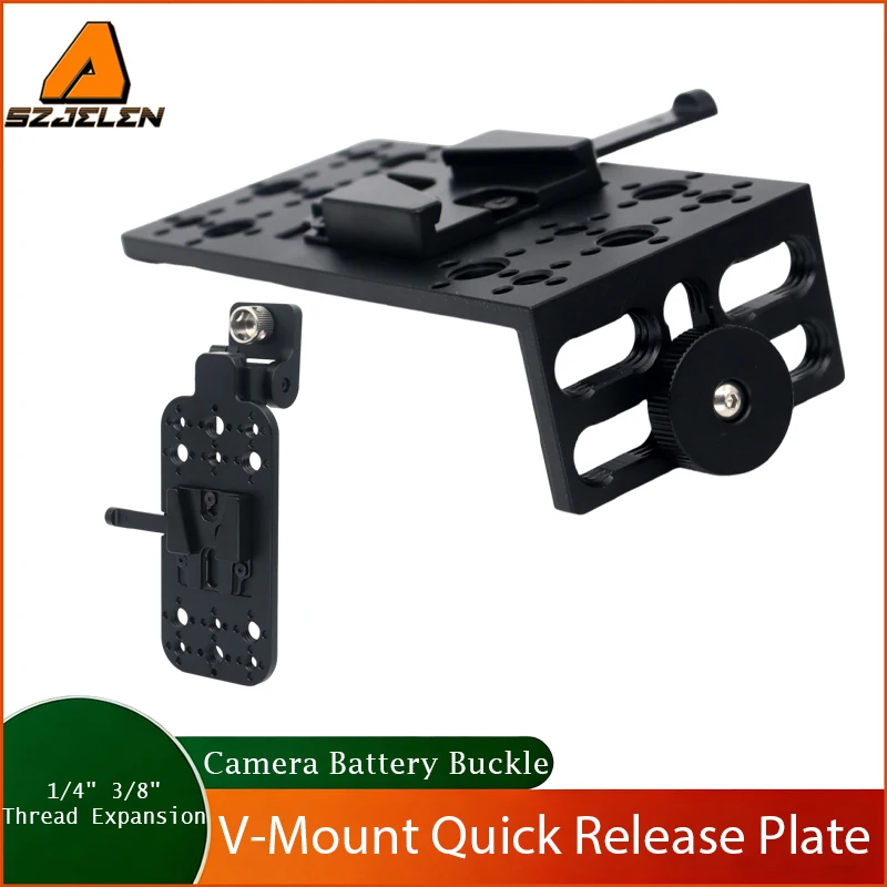 New Arrving V-Mount Quick Release Plate, 3/8 & 1/4