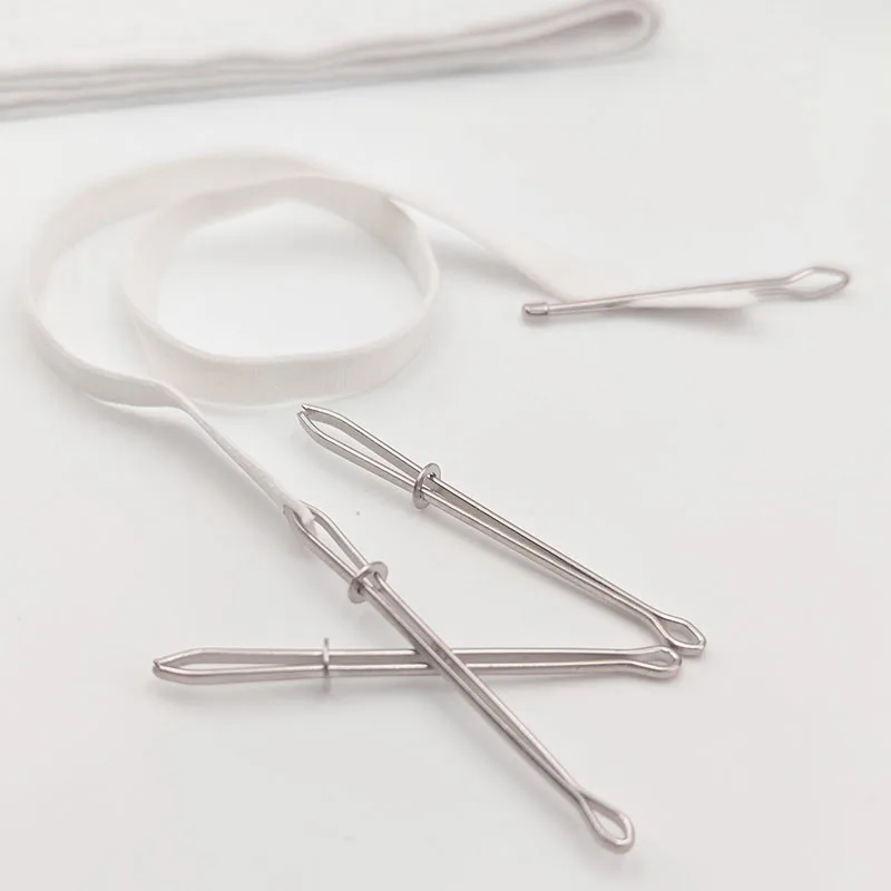 2/4Pcs Garment Clips Sewing DIY Tools Cited Clips Elastic Belt Cross Stitch Threader Wrap Rope Wearing Sewing Tool Elastic Clamp