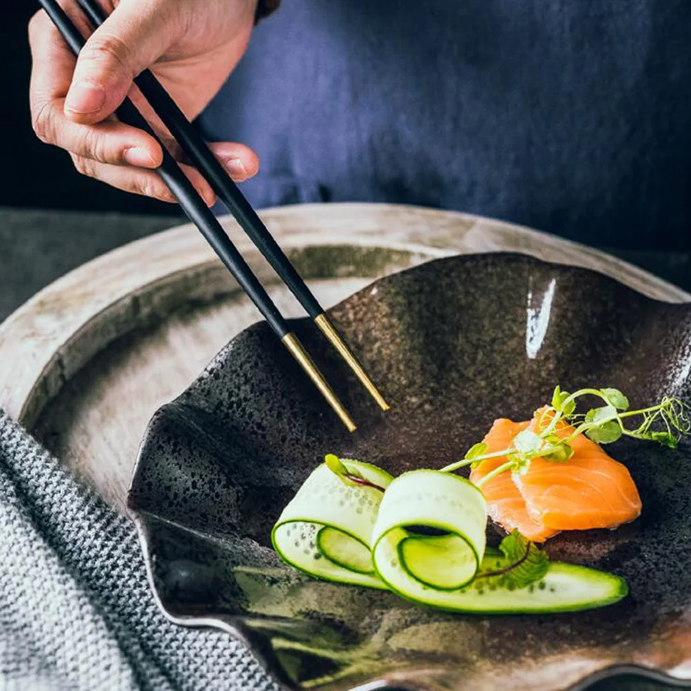 Palillos de acero inoxidable estilo japonés uso doméstico comedor reutilizable Sushi esencial comida china olla caliente Camping senderismo