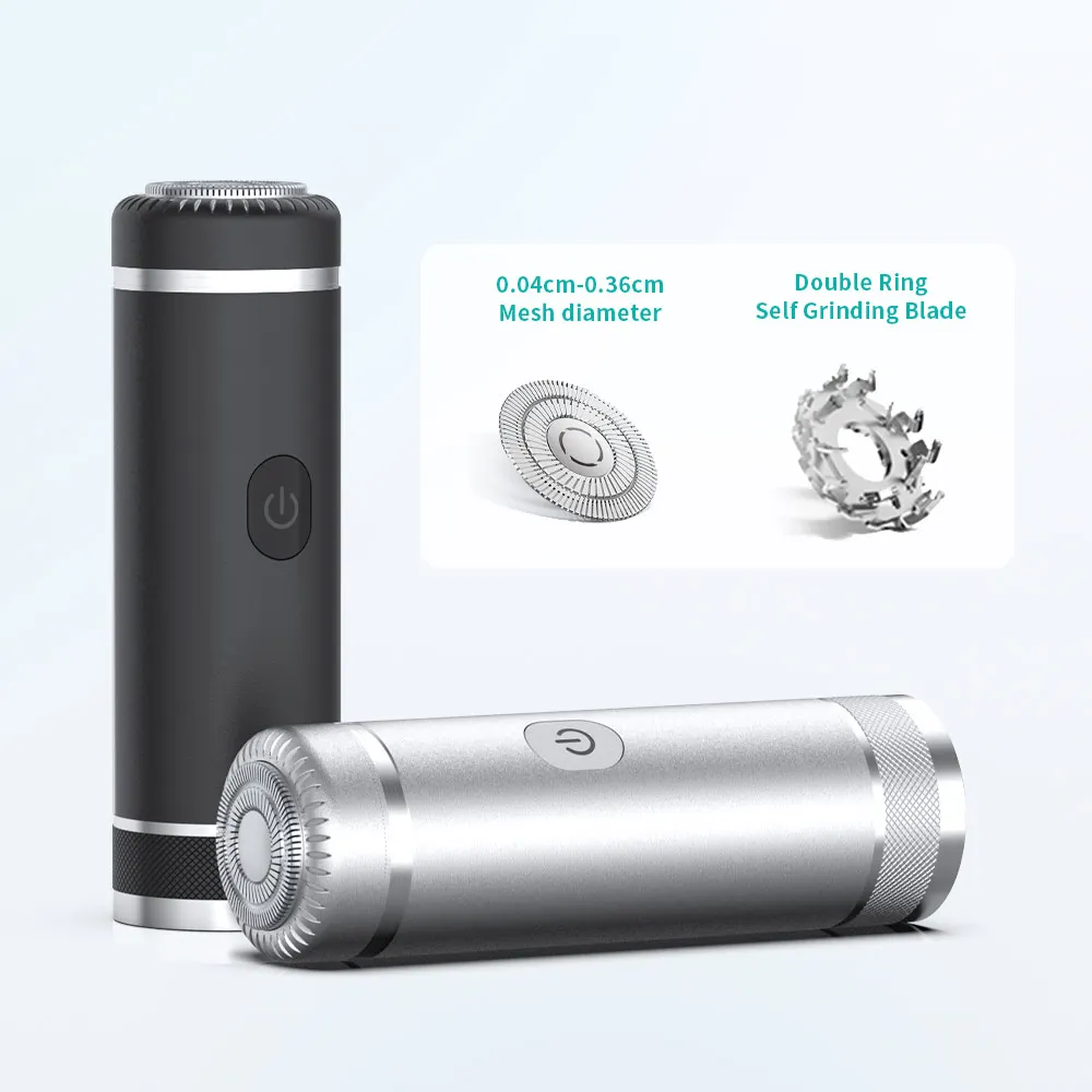 

Мужская электробритва, перезаряжаемая бритва для бороды для мужчин и женщин, компактная портативная зарядка, моющаяся в воде