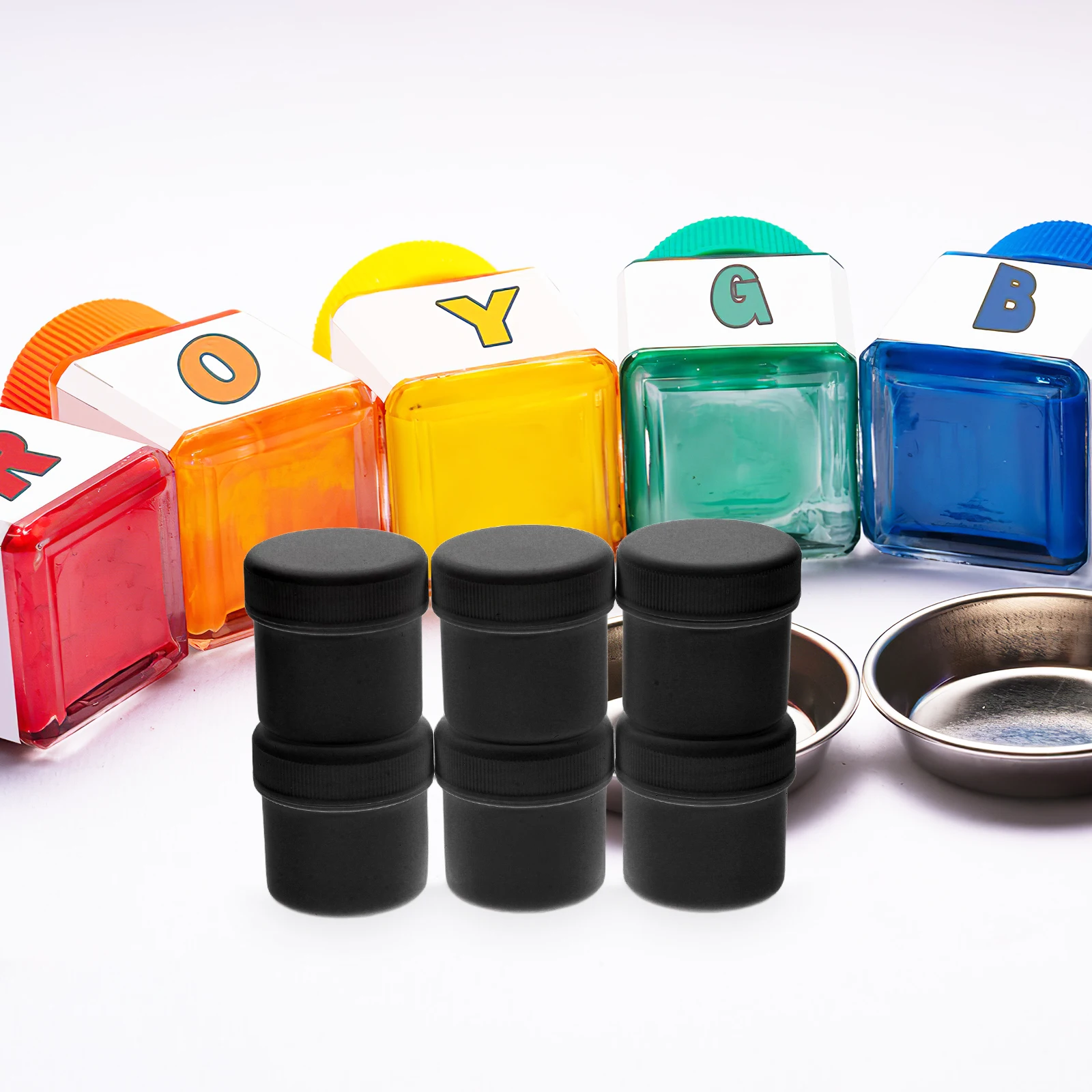 

6 Pcs Sealed Jar Paint Bucket Outdoor Multi-functional Storage Container Coatings with Lid Oil Empty for Bathing