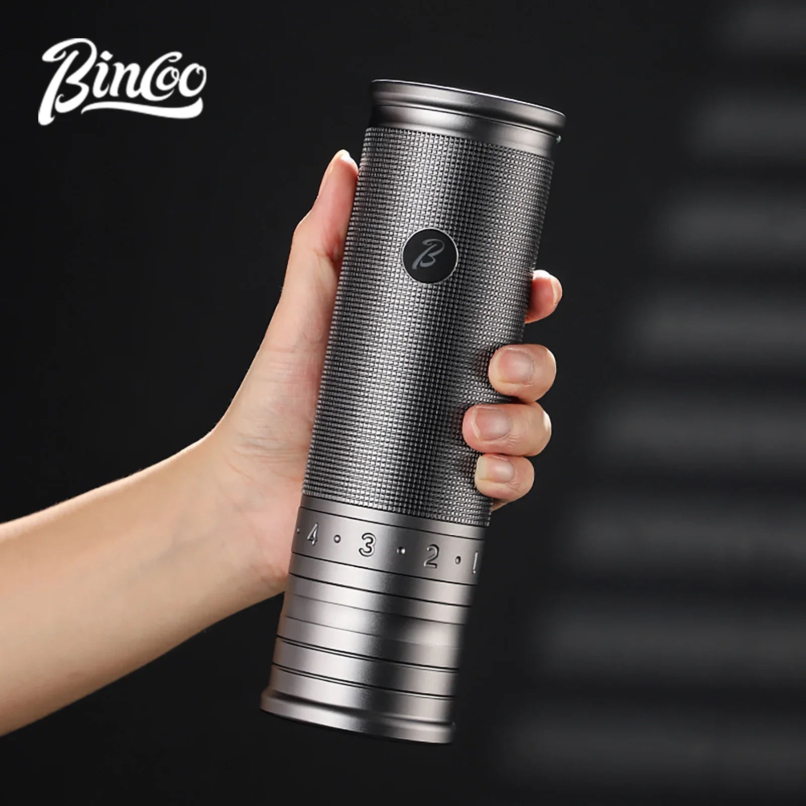 Bincoo Electric Bean Grinder Steel Core Coffee Grinder All-Metal Body Home Outdoor External Italian Mini Portable Coffee Grinder
