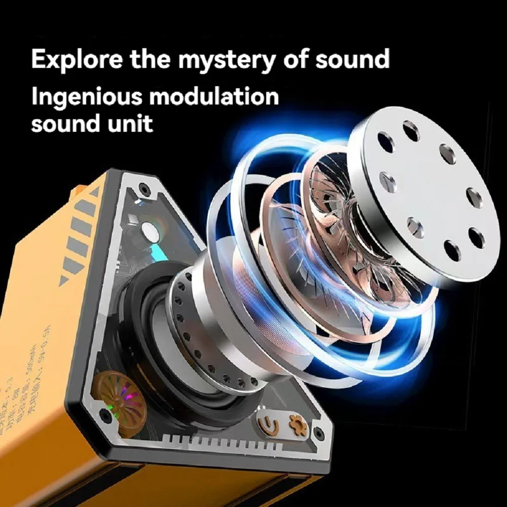 Mini Cool Mecha Altavoz Bluetooth Subwoofer HiFi Sonido envolvente Hogar al aire libre Altavoz Bluetooth inalámbrico portátil Reproductor de música