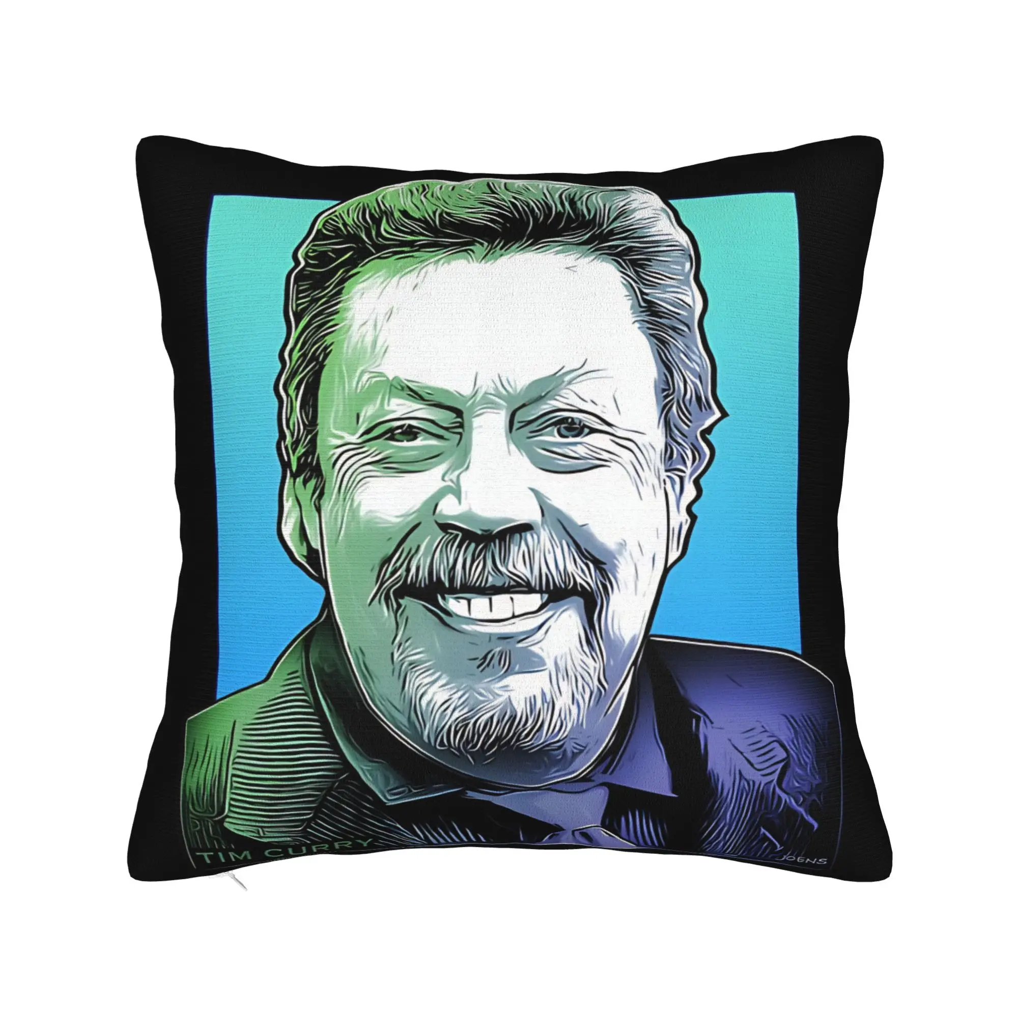Decorative Pillow Covers RIP Tim Curry Merchandise Home  Throw Pillow Case Cover Zipper Multiple Sizes