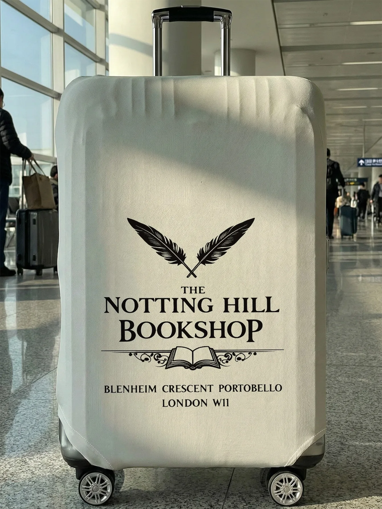 

Чехол для багажа с тематическим принтом книжного магазина Notting Hill, подходит для чемоданов 18-32 дюймов, чехол для ручки чемодана, дорожные аксессуары