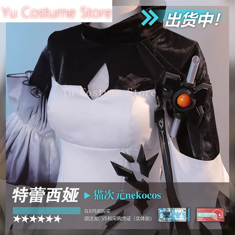 Yu  Anime! Arknights Theresa Game Suit Gorgeous Dress Uniform Cosplay Costume Halloween Carnival Party Role Play Outfit Women