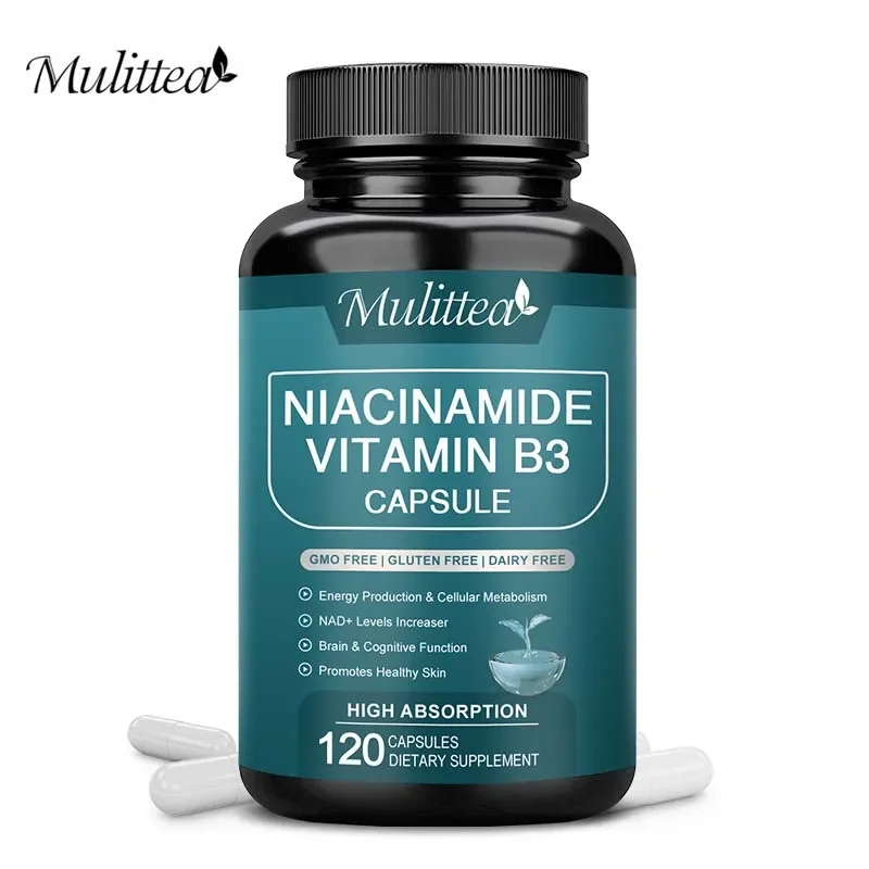 

Mulittea Niacinamide Capsules Supports Skin Cell Health Skin Whitening Skin Repair and Promote Metabolism Beauty Skin Care