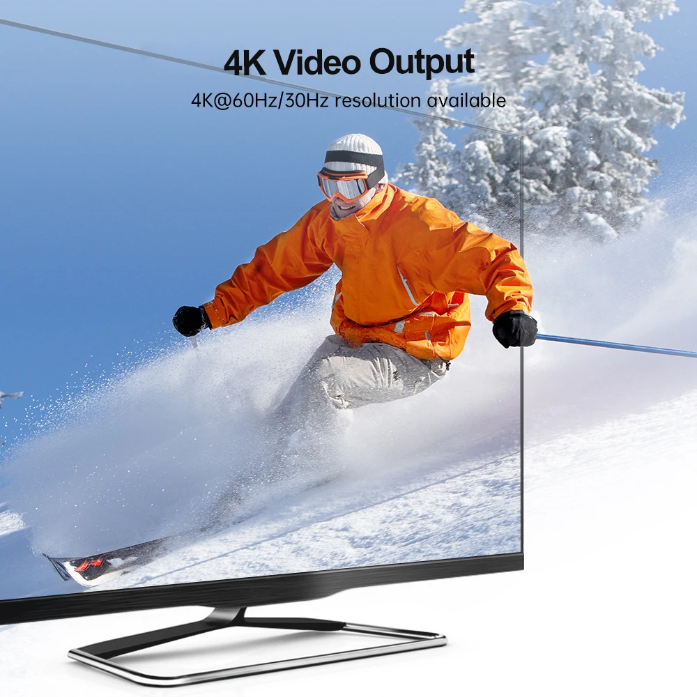 New! USB HUB Type C M2 SSD 6 In 1 Case 4K HDMI Adapter USB 3.0 RJ45 SSD Disk Case Enclosure External for Macbook Laptop Desktop