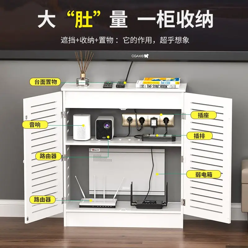 Multimedia-Nabenbox, blockierender Router-Aufbewahrungsschrank