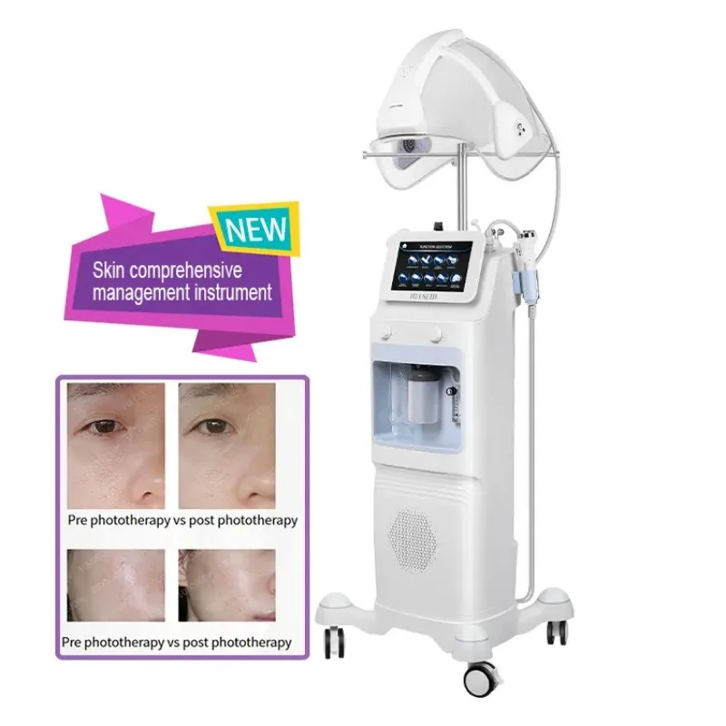 

Multifunctional 9 In 1 HydroDermabrasion Aqua Peeling Machine Skin Rejuvenation Whitening Hydra Oxygen Water Facial Machine