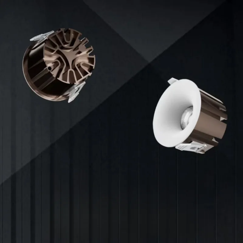 CANTH curved surface downlight, frameless anti-glare led small hole wall-washing small hill spotlight downlight
