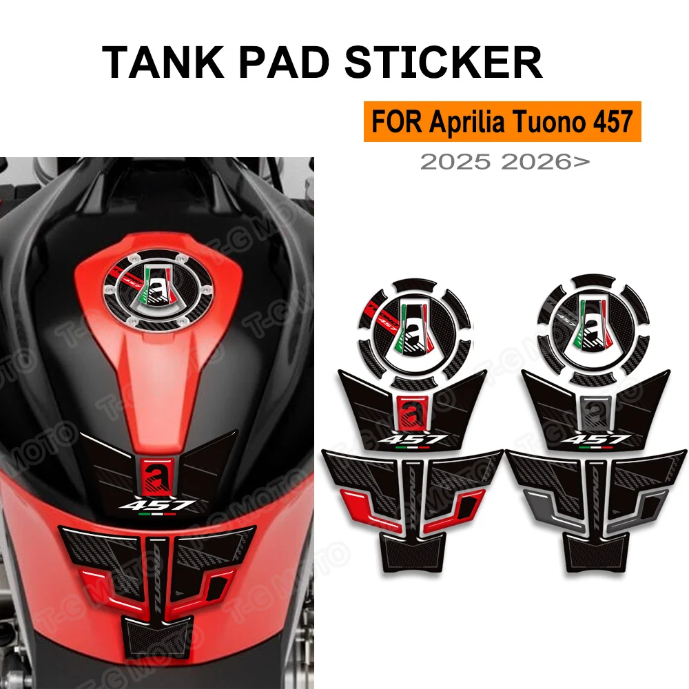 

Tuono 457 Motorcycle 2025 2026 Tank Pad Fuel Oil Kit Knee Fairing Fender Stickers Decals For Aprilia Tuono457 Accessories