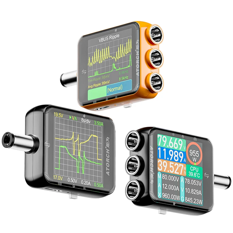 ATORCH D5P Touchscreen DC5.5 Tester DC 4.5-80V 12A Digital Voltmeter Amperemeter Wattmeter Batteriekapazität Leistungsanalysator Monitor – Detail 29