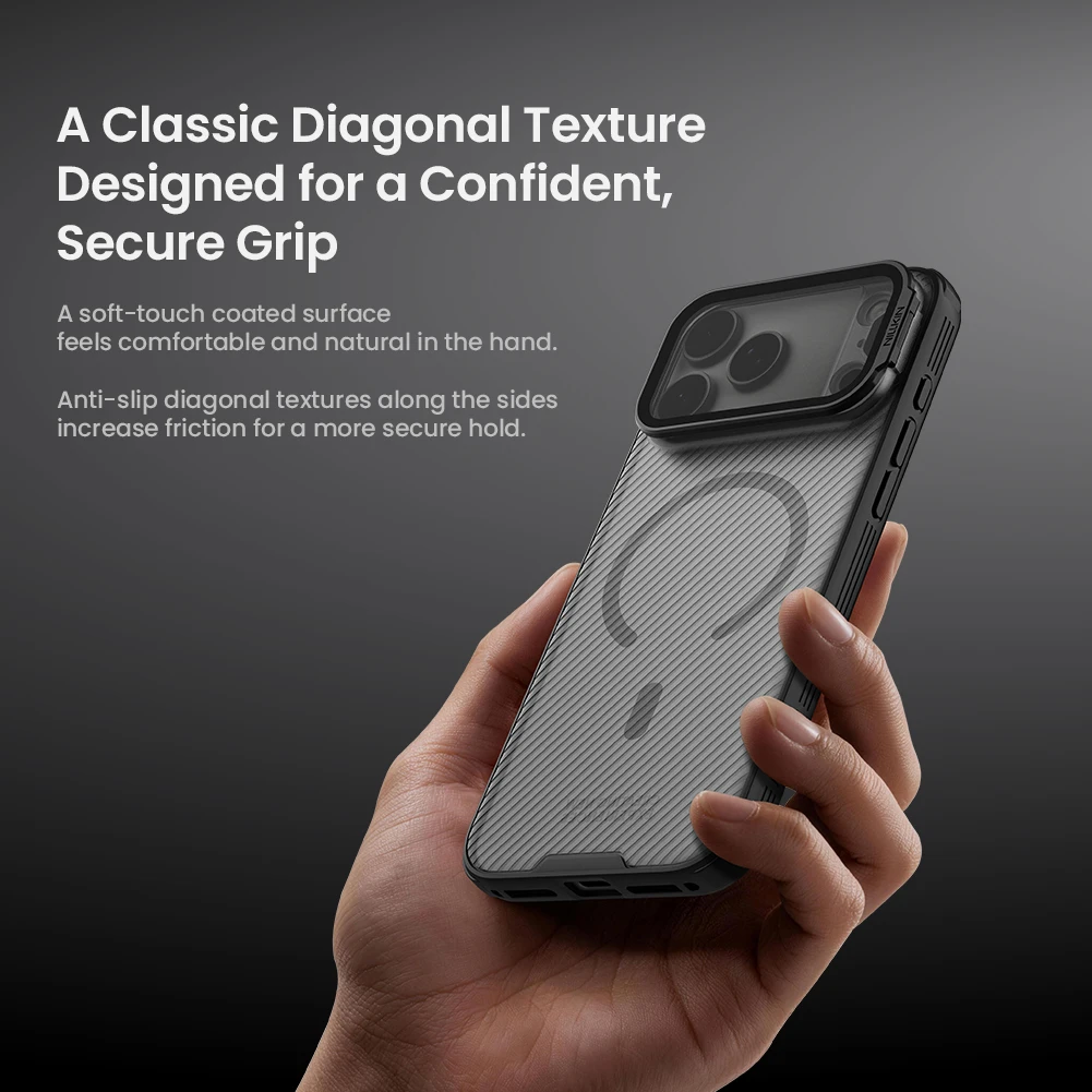 Nillkin For Iphone 18 17 Pro Max / 18 Pro Camshield Prop Magnetic Case Magsafe TPU+PC Camera Lens Cover Stand Protective Cover