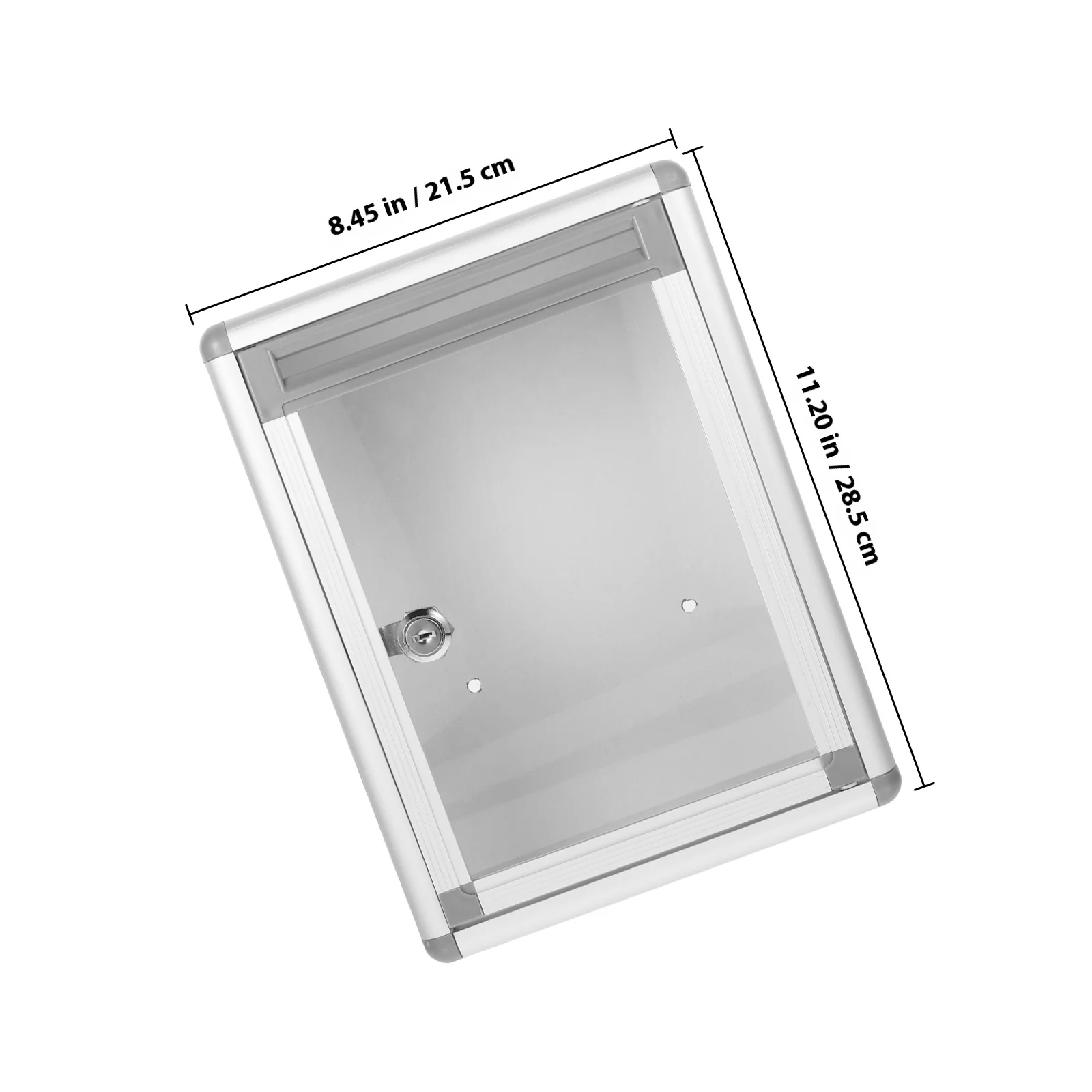 Abschließbare Aluminium-Brief-Aufbewahrungsbox, Wand-Organizer für Versand, Buchstaben, Interoffice, Kommunikation, Vertraulichkeit