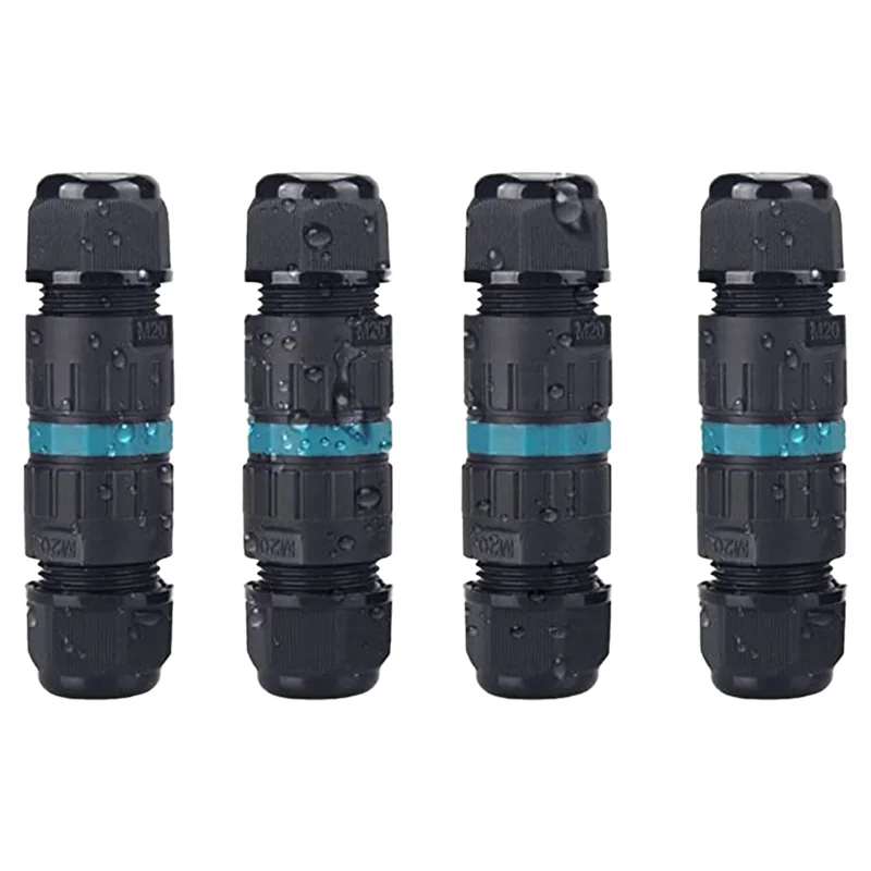 ABJT Cable Joint Waterproof Grounding Cable Connection Sleeve 3-Core Cable Connection Suitable for 5-9mm Wire Diameter