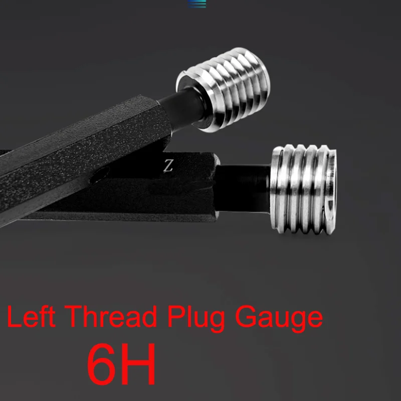 YRFL 1PCS Steel Double End Hex Handle Thread Plug Gage Gauge 6H M4 M5 M6 M7 M8 M10 M11 M12 M14 M15 M16 - M60 Thread Distance 0.5