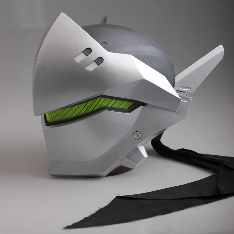 Game Overwatch Shimada Genji Cosplay Night Helmet Mask For Adult Men GFRP Mask Halloween Carnival Masquerade Party Masks Props