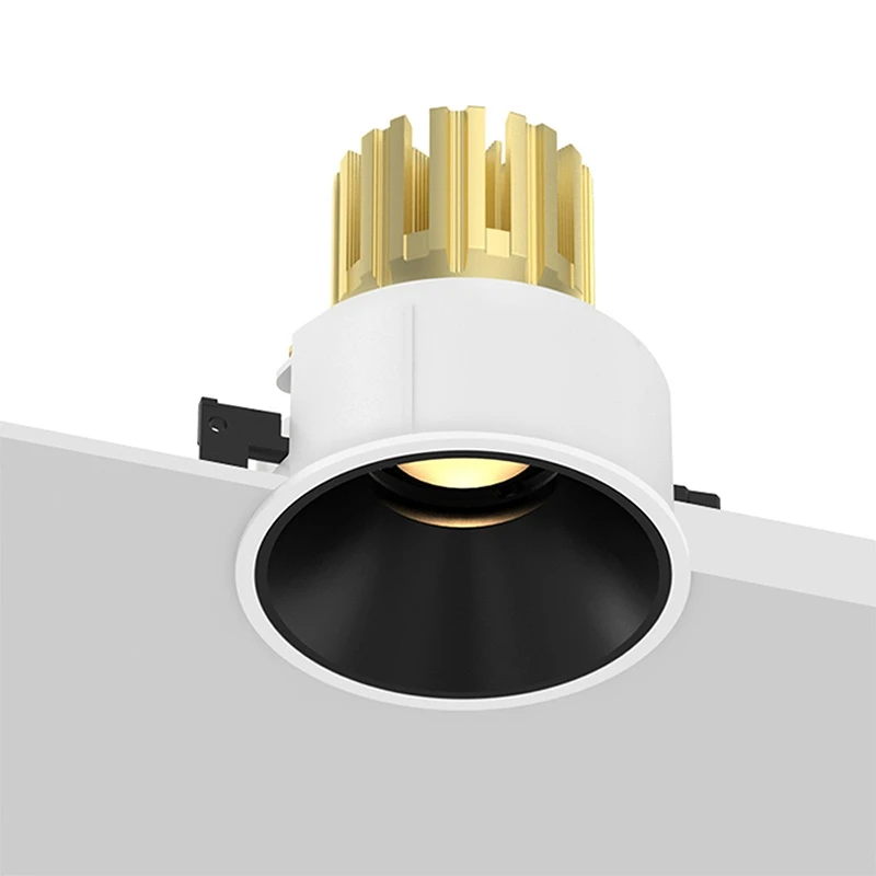 Recessed Downlight 8W 10W Embedded COB Led Downlight Aluminum Anti-glare Ceiling Spotlights Indoor Lighting Fixture