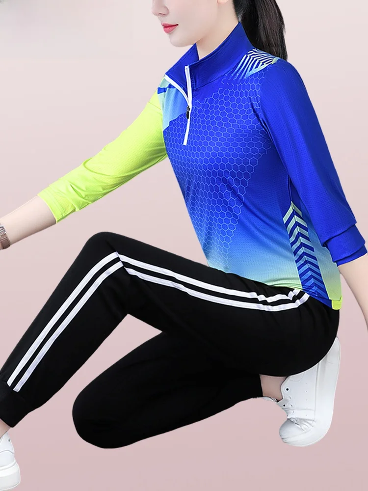 

Спортивный костюм TUCANO Woodpeer Qui Dry для женщин, весна-осень 2025, новая модная модель, с длинным рукавом, воротником-стойкой, повседневная одежда, комплект из двух предметов...