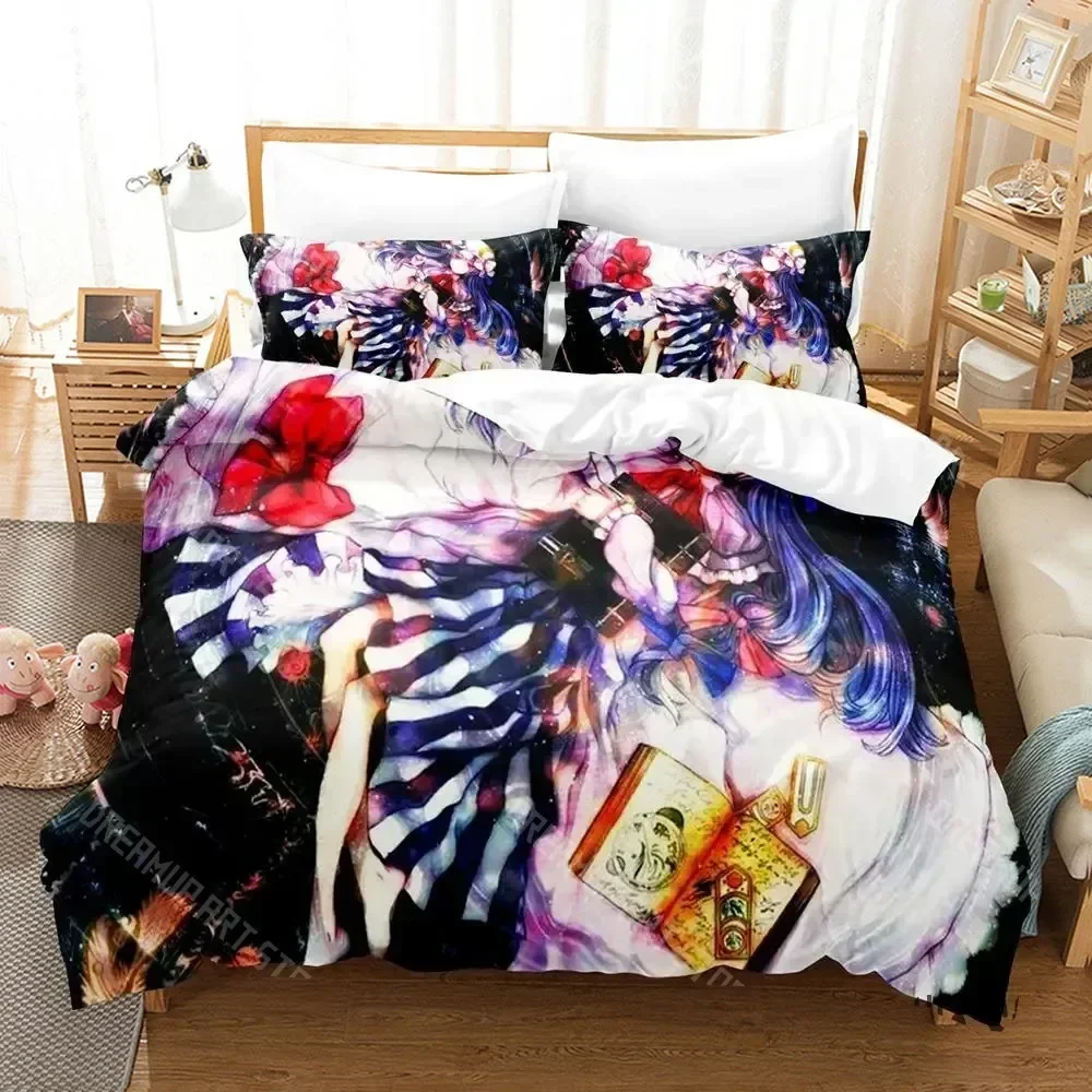 

Touhou Project Комплект постельного белья Single Twin Full Queen King Size Комплект постельного белья для взрослых и детей Комплекты пододеяльников для спальни с 3D принтом 2022, Kawaii