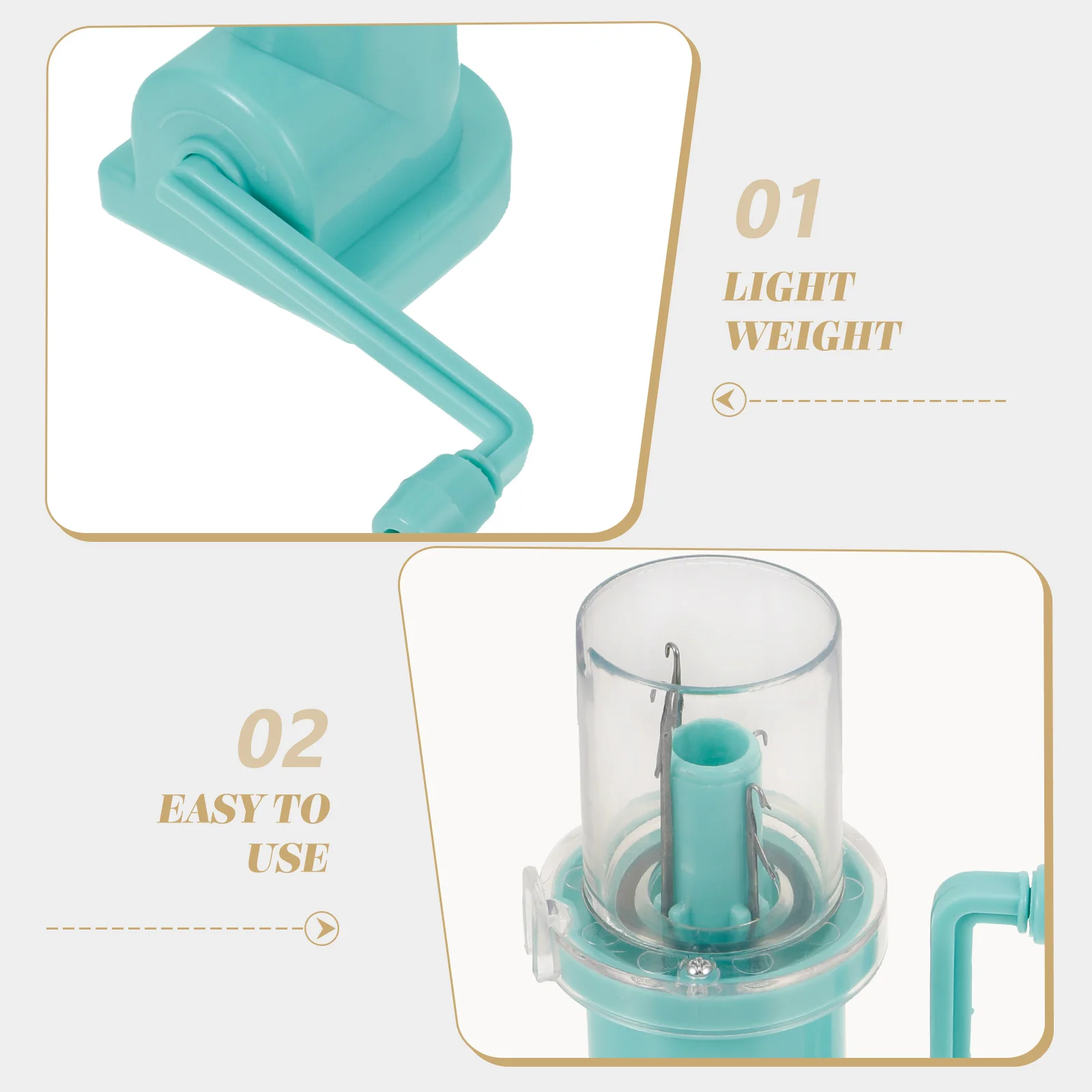 

Hand Knitting Machine Plastic Yarn Winding DIY Winder Knitted Rope Household Spool Knitter Embellish Tool Rotating Mill Knit