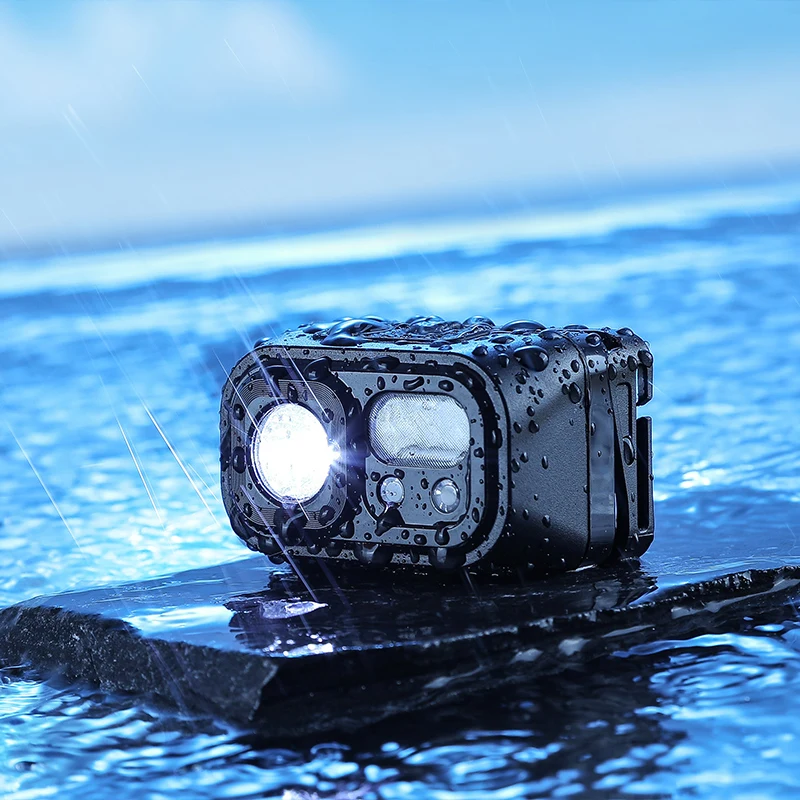 SUPERFIRE Mini Leistungsstarke Wandern Camping Scheinwerfer USB C Wiederaufladbare Kopf Licht LED Sensor Scheinwerfer Front Kopf Lampe Für Arbeiten – Detail 9