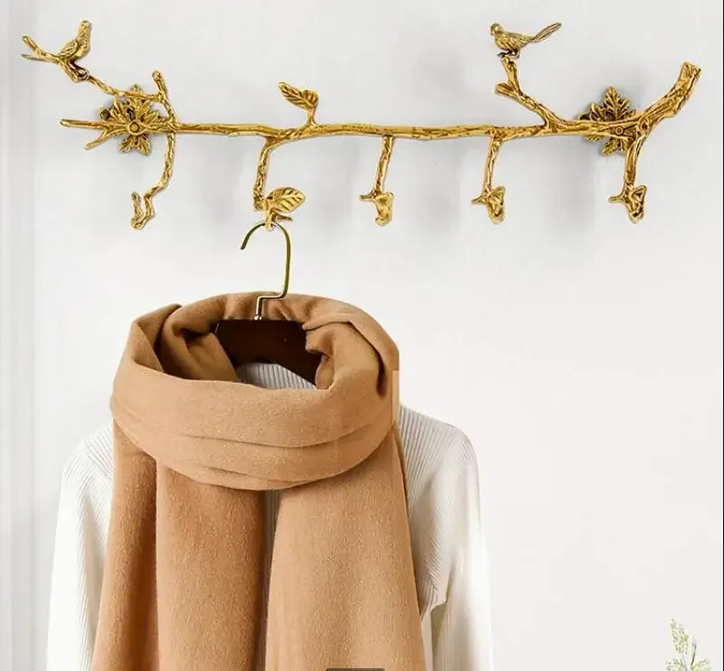 

Brass Hook Wall Decorative Hanger Storage Hooks Coat Rack Shelf Holder