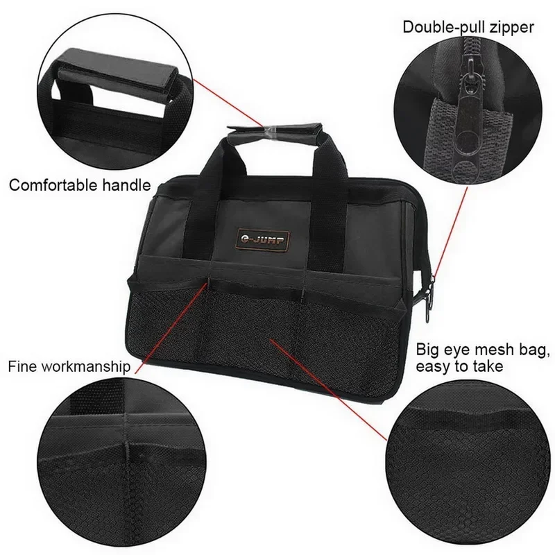 Electrician Professional Storage Large Nylon Carpenter Pouch Multi-purpose  Organizer Capacity Canvas Bag Tool