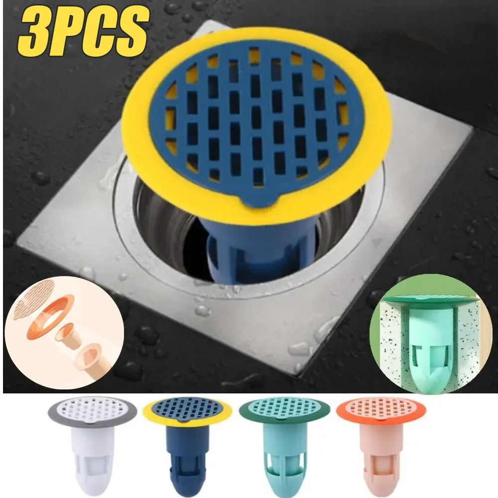 Floor Drain Filter Cover Bathtub Shower Sewer Deodoriser Cover Anti Odour Bugs Bugs Catcher Bathroom Floor Drain Fitting