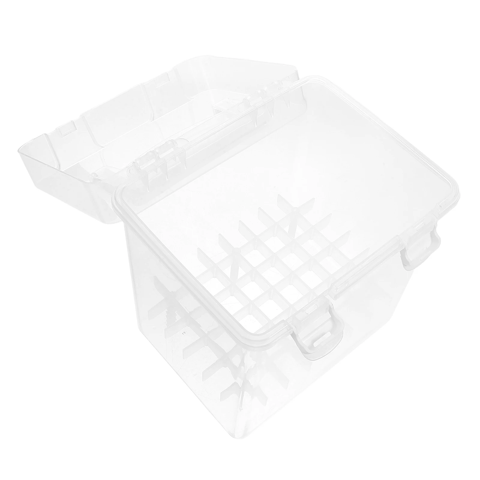 Doorzichtige markeropslag Transparant pennenetui voor kunstenaar Crayon Organizer Individuele compartimenten Veilige sluiting Lichtgewicht