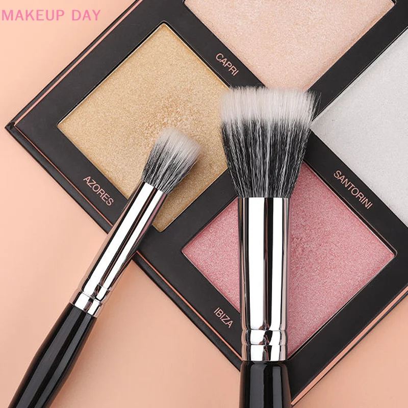 1PCS Loose Powder Makeup Brush Multifunction Blush Highlighter Brush Partial Face Powder Stippling Brush Beauty Makeup Tools