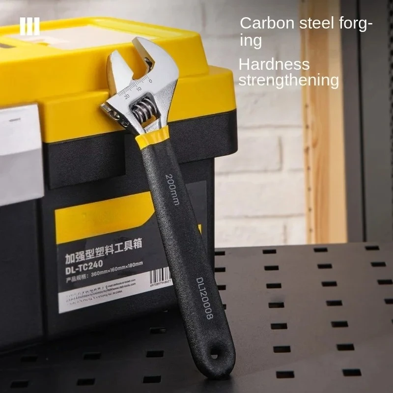 

Разводной ключ с пластиковой ручкой, универсальный открывающийся многофункциональный ключ