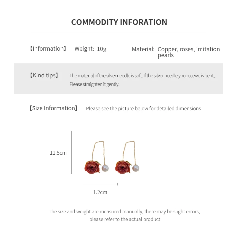 Eternal Flower Imitation Pearl Rhinestones Fringe Dangle Earrings Women Romantic Fashion Sweet Temperament  Fashion Jewelry K-