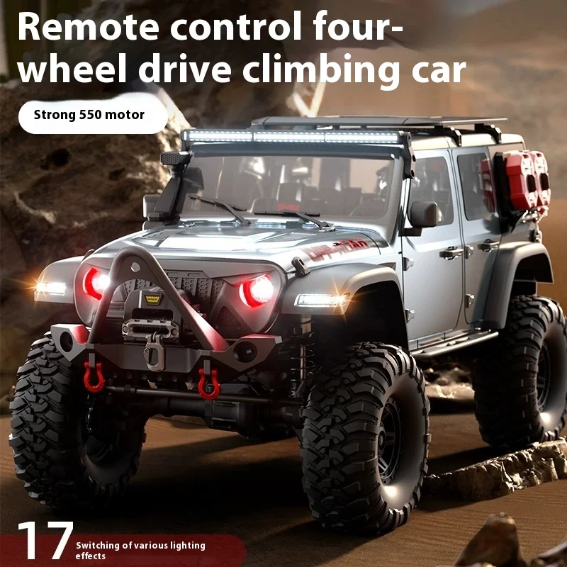 Huangbo R1011 Wrangler coche de Control remoto vehículo todoterreno de escalada profesional 1:10 bloqueo diferencial de alta y baja velocidad R1001