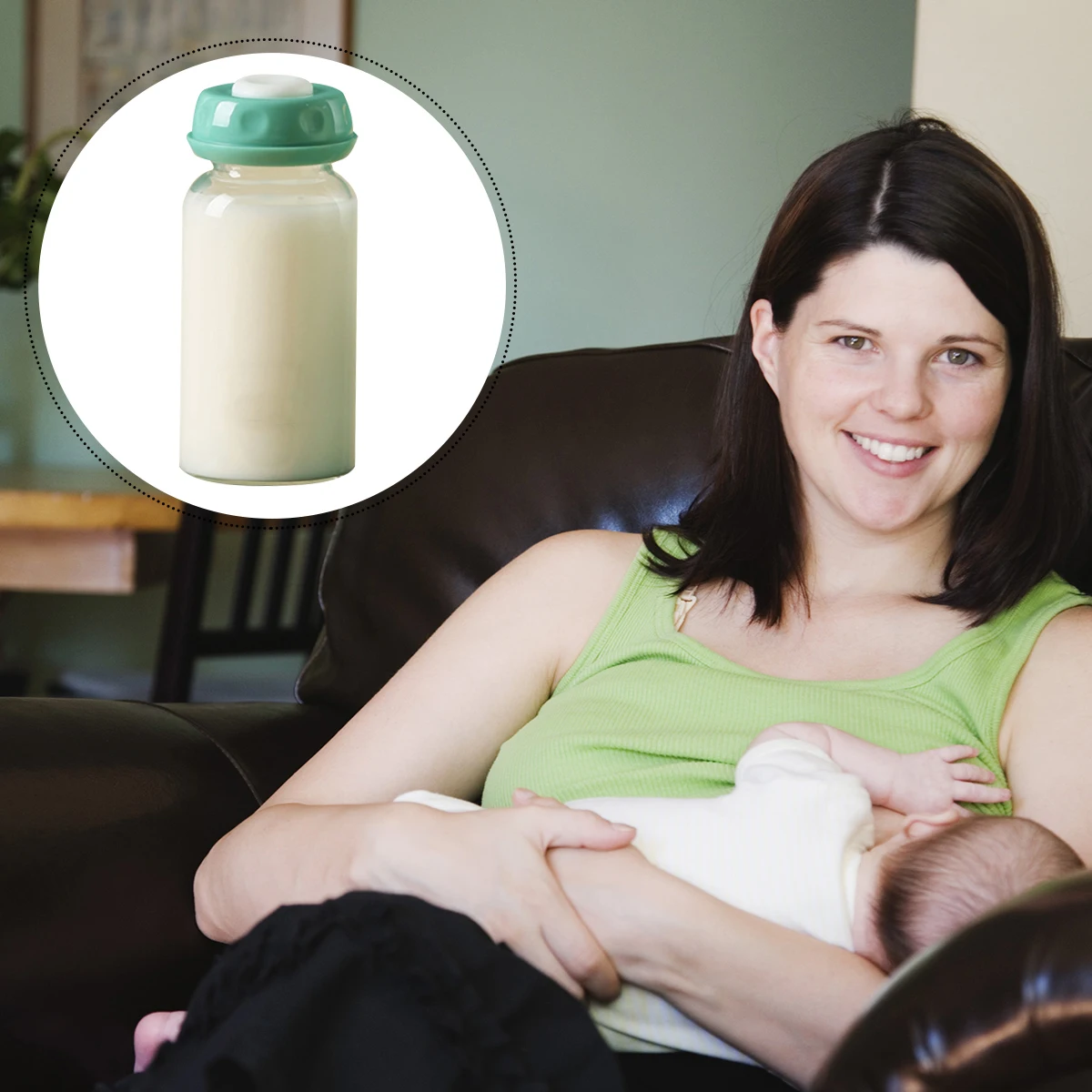 

2 Pcs Breast Milk Storage Bottle Wide Size Feeder Feeding Glass Mouth Transparent Nursing for Infants