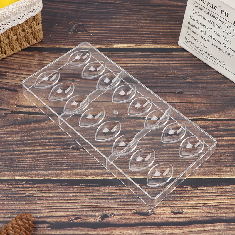 Olives Chocolate Mold 3D Lotus Shape Polycarbonate Chocolate Bonbon DIY Moulds Rugby American Football Shape Candy Making Tool