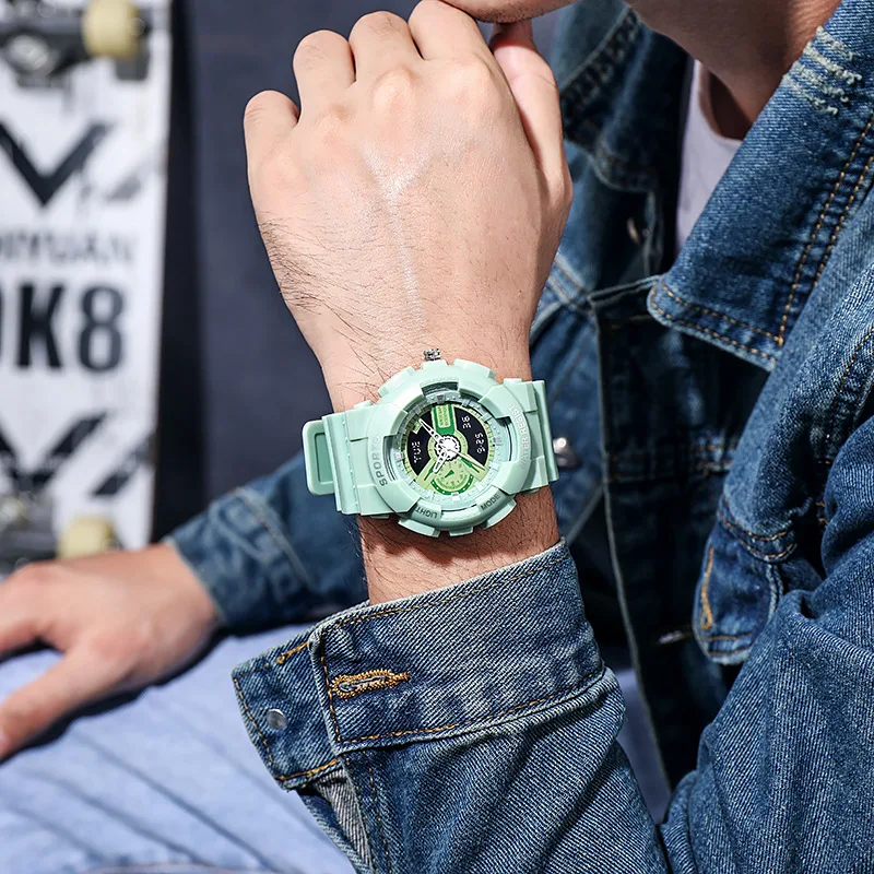 Relojes deportivos de moda para hombres y mujeres, reloj Digital impermeable, despertador luminoso, reloj de pulsera electrónico para niños