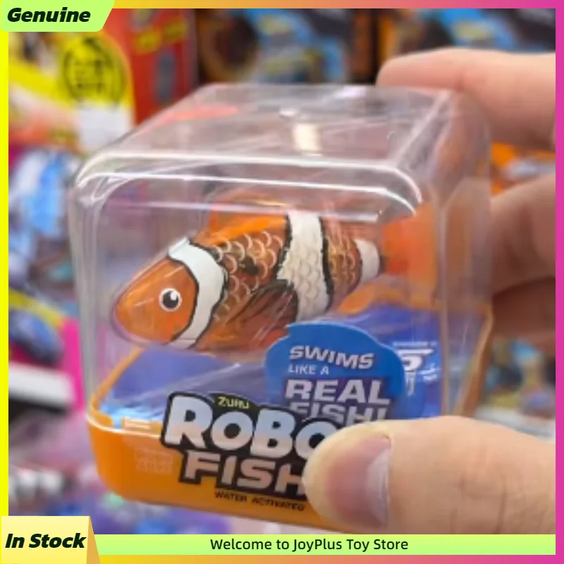 Zuru Robo Alive Swims Like a Fish, Caja Sorpresa, Juguete de Baño, Activado por Agua, Peces Nadadores Coloridos, Regalos para Niños, Juguete de Moda