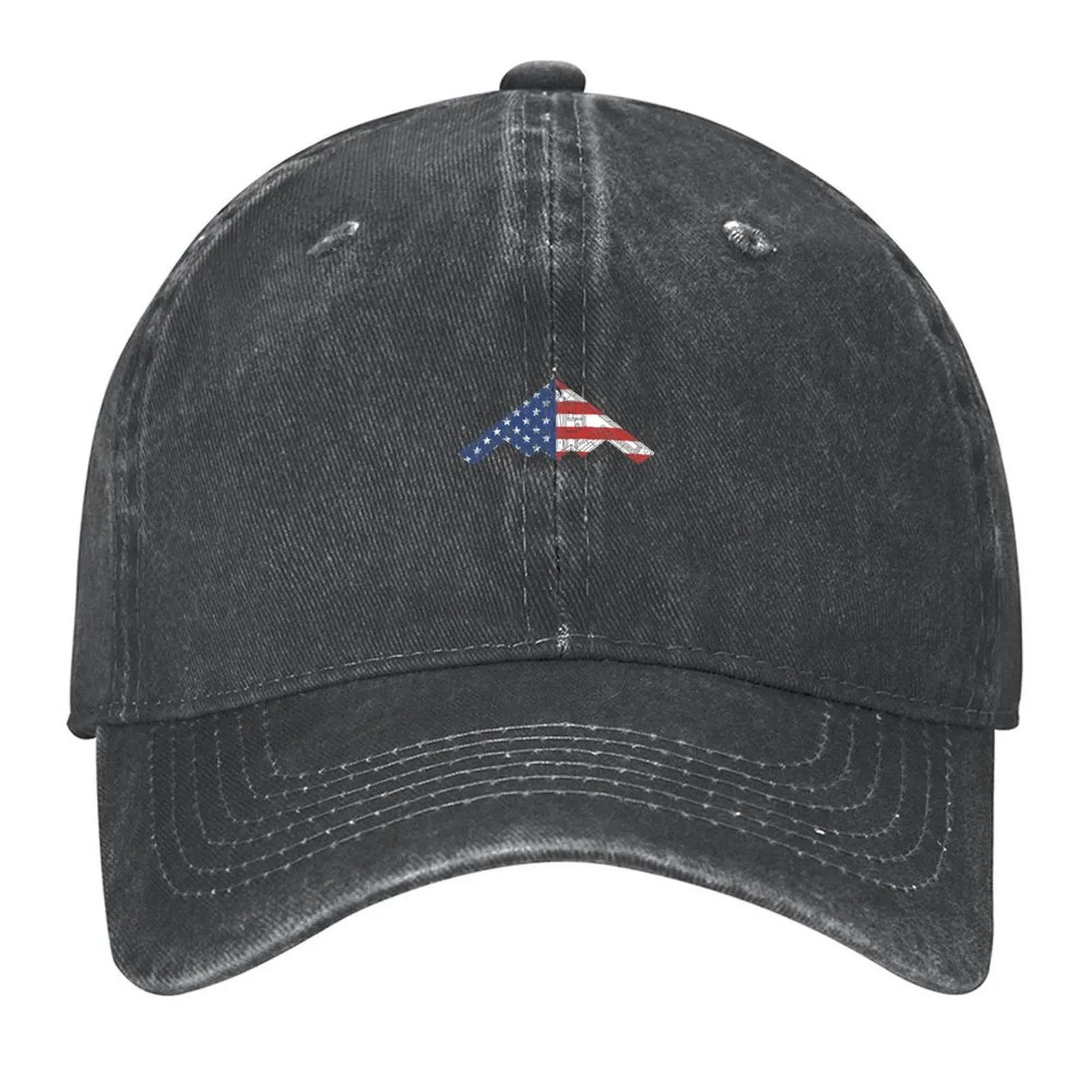 

B-2 Bomber Stealth Aircraft Schematic American Flag B2 Baseball Cap |-F-| Hood Dropshipping Cosplay Hats For Women Men's