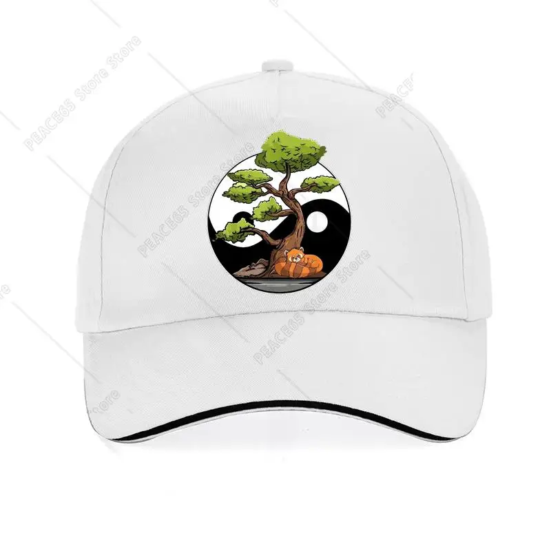 

Yin Yang Bonsai Tree Japanese Pure Cotton Print Baseball Cap Men Yin Yang Bonsai Tao Taoism Spiritual Zen Meditate Hat